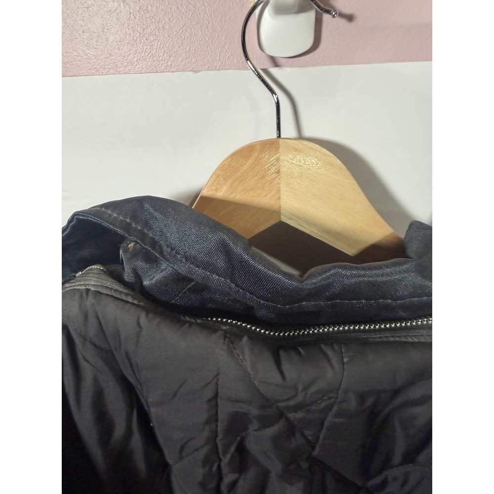 Spiewak USA Made Jacket Mens Medium Black Hooded Military Parka Quilted Lined - Picture 5 of 11